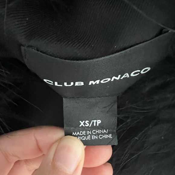 Club Monaco Black Feather Vest XS - Picture 5 of 8